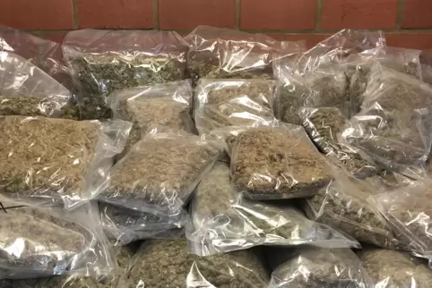 Bei einer der beiden Razzien in Lambrecht wurden zehn Kilo Marihuana und andere Drogen sichergestellt. 