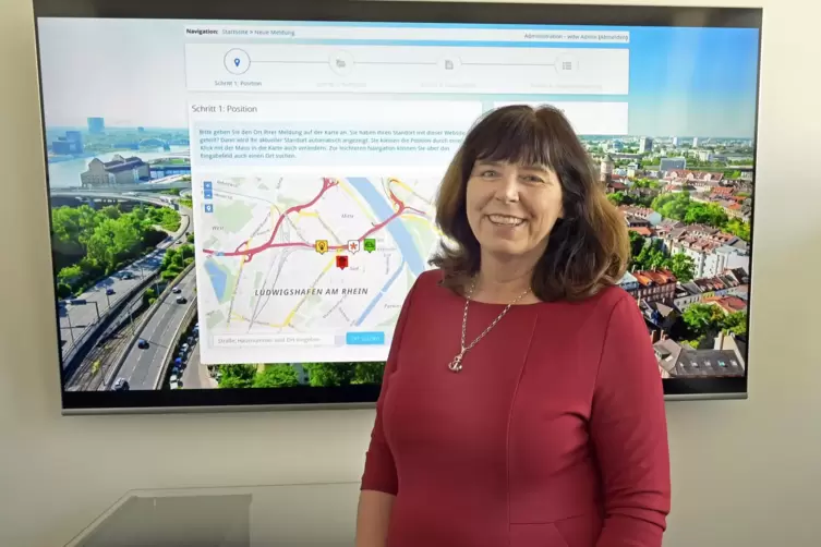 OB Steinruck bei der Vorstellung der App im M&auml;rz 2019.