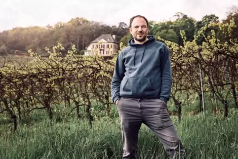 Betriebsleiter Andreas Schumann vom neuen Prädikatsweingut Odinstal aus Wachenheim. 