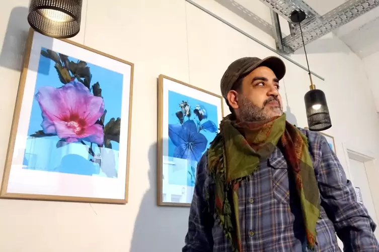 Bilder des Fotografen Hamdy Reda sind in der Lauterer Kaffeer&ouml;sterei zu sehen. 