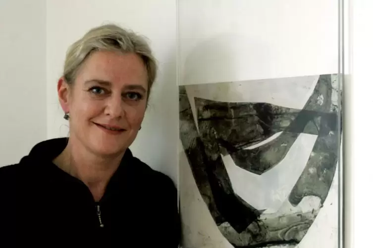 Grafikerin Jutta Matzdorf stellt beim Verein Kunst-Raum Westpfalz ihre &bdquo;Schriftbilder&ldquo; aus.