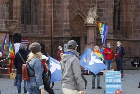Stiftskirche Kaiserslautern: Der Ostermarsch muss 2021 als Kundgebung stattfinden.