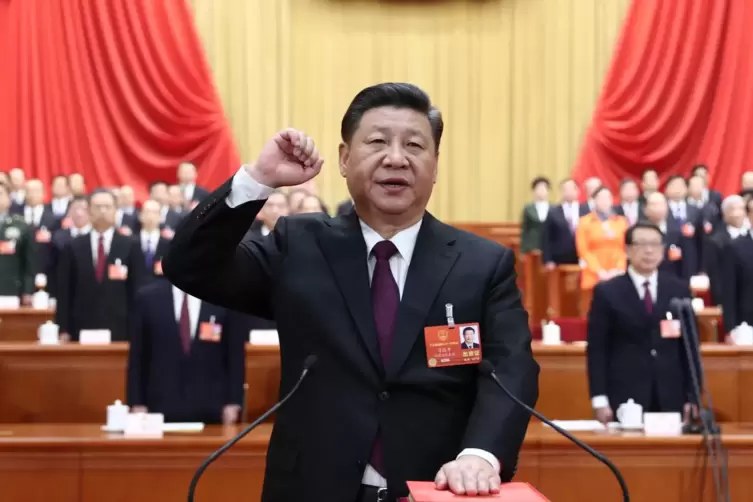 Mitten im Propagandakrieg: Chinas Staatschef Xi Jinping.