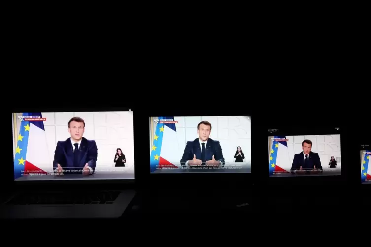 Frankreichs Präsident Emmanuel Macron ist in diesen Wochen quasi omnipräsent.