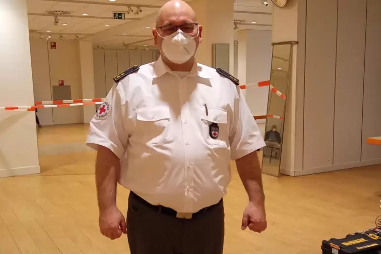 DRK-Kreisbereitschaftsleiter Frank Haag.