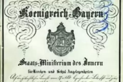 Die angebliche Gründungsurkunde.