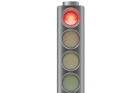 Die Corona-Ampel bleibt Rot. 
