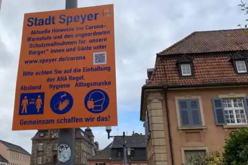 Umfassende Corona-Auflagen: gelten in Speyer wegen der hohen Inzidenz.