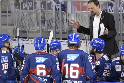 Klare Ansage: Adler-Trainer Pavel Gross.