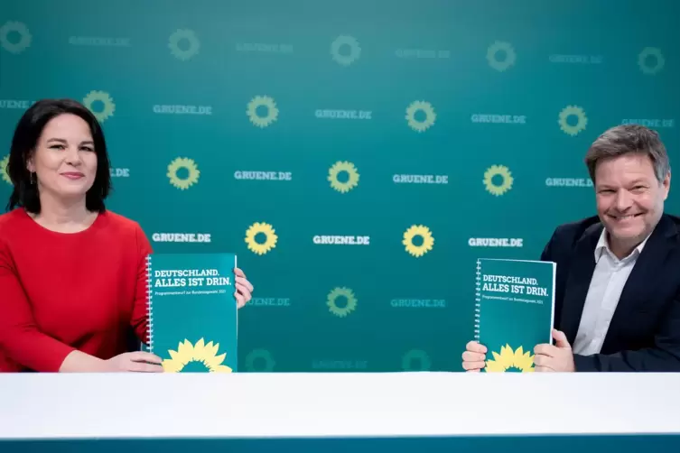 Die grüne Doppelspitze Annalena Baerbock und Robert Habeck. Wer für die Grünen für das Kanzleramt kandidiert, wollen sie am 19. 