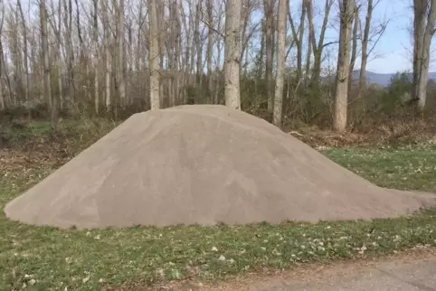 Hat für Wirbel gesorgt: ein Haufen Sand. 