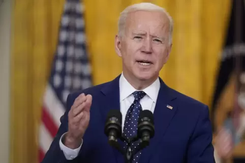 Strebt eigenen Aussagen zufolge keine Eskalation mit dem Kreml an: US-Präsident Biden. 