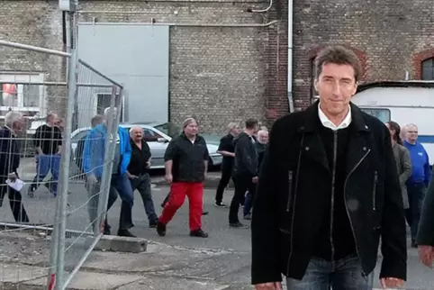 Bei einem Ortstermin im Industriehof: Martin Koch. 