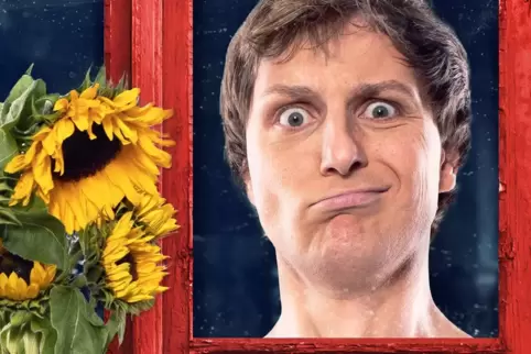 Der Gesichtsausdruck auf dem Plakatmotiv passt: Boris Stijelja muss die für dieses Wochenende in Deidesheim geplante Premiere se