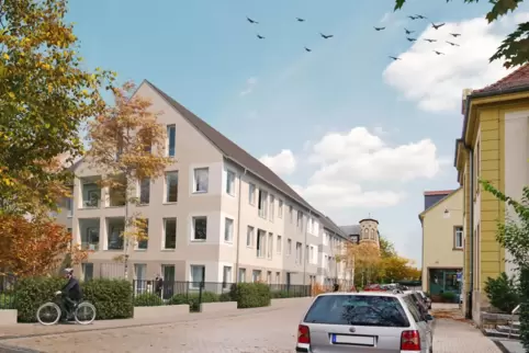 Visualisierung: So sollten die Häuser aussehen (links).
