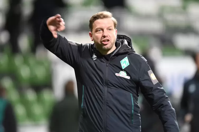 Sieben Niederlagen in Folge stellen seinen Job infrage: Werder Bremens Trainer Florian Kohfeldt.
