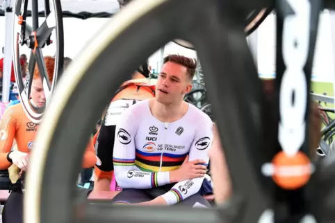 Guckt in die Röhre: Weltmeister Harrie Lavreysen noch 2019 in Dudenhofen. 