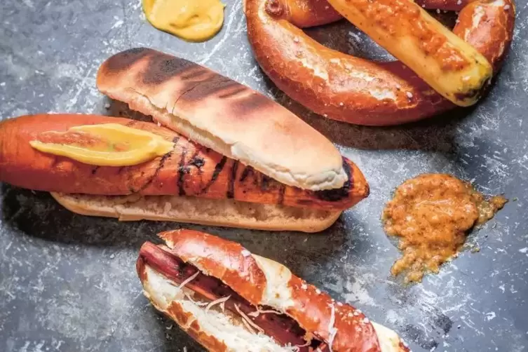 Karotten-Hotdog