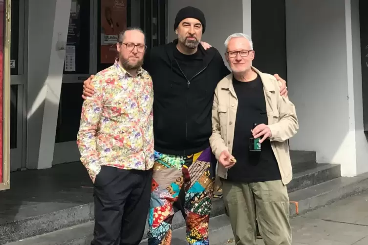 Ralf Heilmann (rechts) mit den Stars seiner Aktion: Dominik Rinnhofer (links) und Shahrokh Dini. 