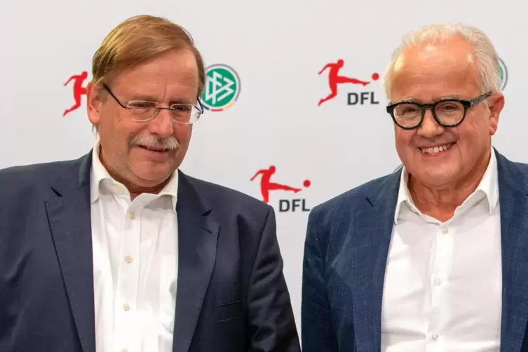 Machtkampf an der DFB-Spitze – fernab der Fußball-Basis: Vize Rainer Koch (links) und Präsident Fritz Keller. 