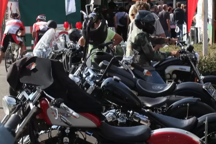 Motorräder und Musik stehen stets im Mittelpunkt des Festivals „Rock and Bikes“. Unser Bild stammt aus dem Jahr 2014.