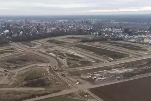 Das Baugebiet K2 in einer Aufnahme vom Dezember 2020. 