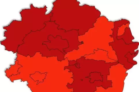 Die landesweite Sieben-Tage-Inzidenz sinkt auf 107,5.