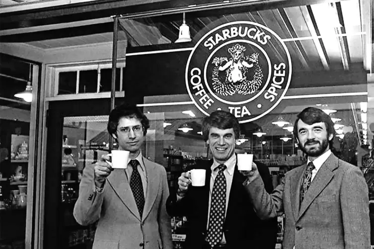  Die Starbucks-Gründer (von links): Zev Siegl, Jerry Baldwin und Gordon Bowker.
