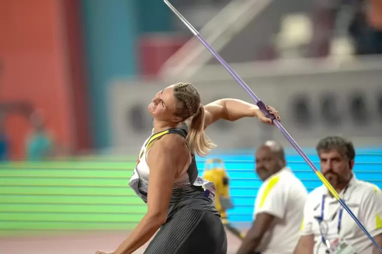 Geimpft: Christin Hussong, hier bei den Weltmeisterschaften 2019 in Doha. 