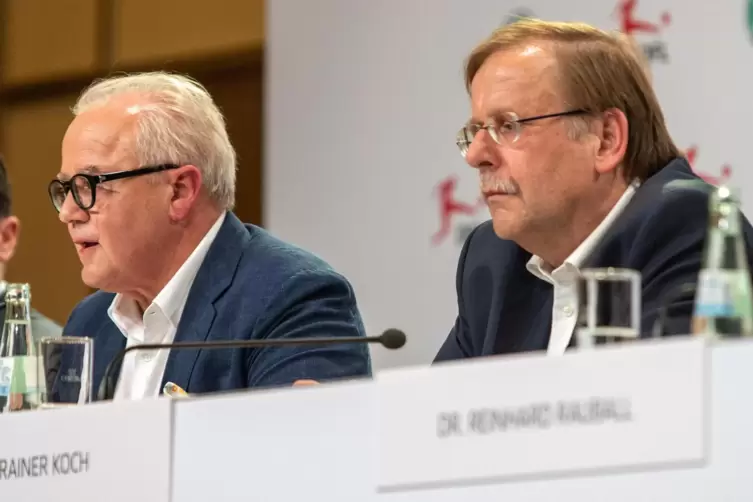 Verfeindet: DFB-Präsident Fritz Keller (links) und sein „Vize“ Rainer Koch.