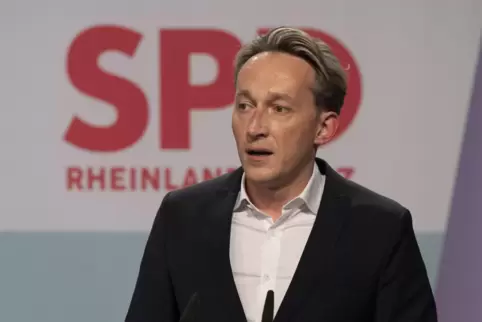 Marc Ruland beim digitalen Landesparteitag der SPD.
