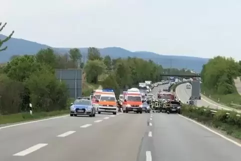 Der Unfallort war zwischenzeitlich gesperrt.