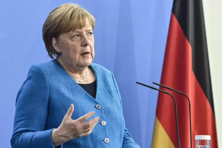  Bundeskanzlerin Angela Merkel spricht auf einer Pressekonferenz zum informellen EU-Gipfel.