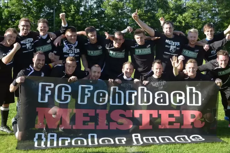 Vergangenheit: 2014 feierte Fehrbachs zweite Mannschaft den Titelgewinn in der C-Klasse. 