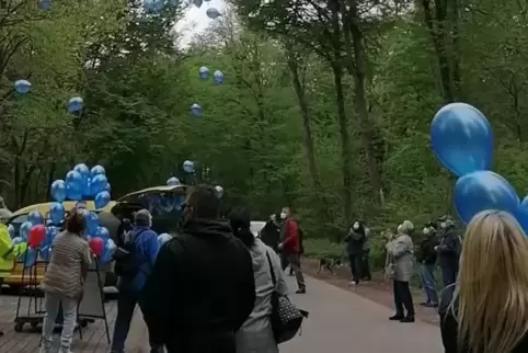 Am Maifeiertag ließen südpfalzweit Wirte Luftballons steigen - auch am Naturfreundehaus in Kandel. 