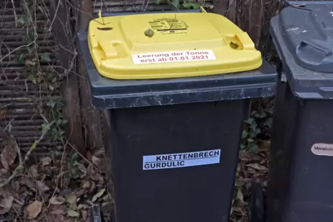 Die Umstellung auf die Gelbe Tonne hatte vor allem zu Jahresanfang für viel Ärger gesorgt.