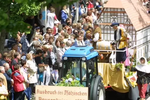 Der Festumzug ist immer ein Höhepunkt am Sonntag des Landesfestes. 