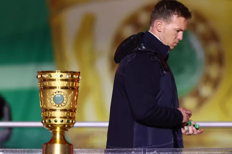 Nur weg: RB-Trainer Julian Nagelsmann flieht vorm DFB-Pokal.