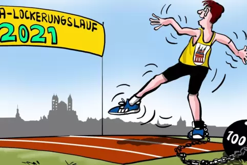 Startschuss: Speyer übt für den Corona-Lockerungslauf. 