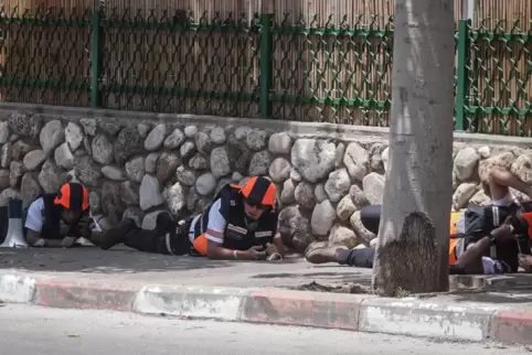 Zwischen dem Gaza-Streifen und Yavne gelegen: die Stadt Ashkelon, in der dieses Bild vor einer Woche entstanden ist. 