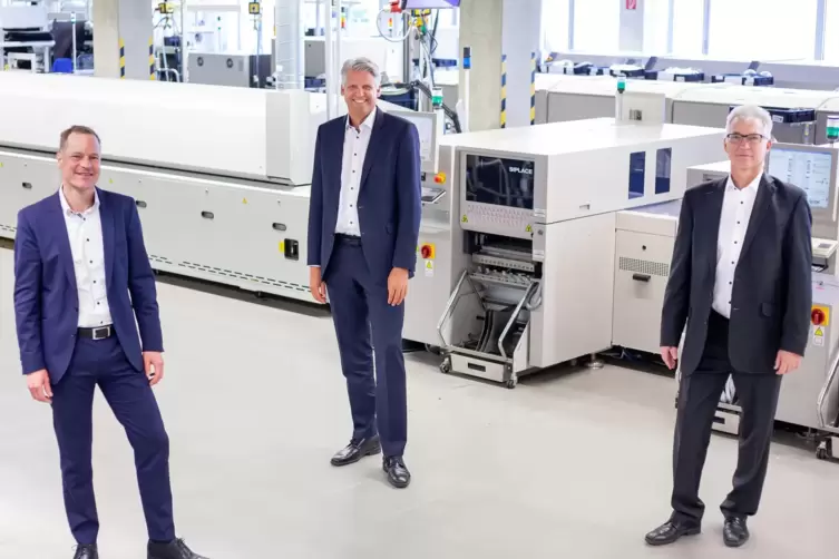Das neue F&uuml;hrungsteam (von links): Jan-Frederik Kalee (Semecs), Sven Merkel und Bernd Welzel (Sero) . 