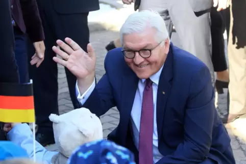 Sogar Bundespräsident Frank-Walter Steinmeier begrüßte bei seinem Besuch 2018 die Kinder des Bewegungskindergartens.