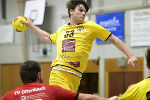 Yannick Muth, hier im Dress der VTV Mundenheim, spielt nun für das Handball-Leistungszentrum Friesenheim-Hochdorf. Er ist dort m
