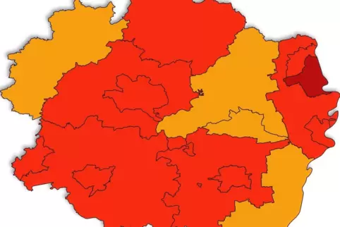 Bei den Inzidenzwerten gibt es Innerhalb der pfälzischen Gemeinden große Unterschiede. 