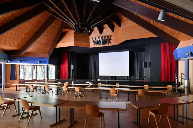 Saal im Gemeinschaftshaus. 