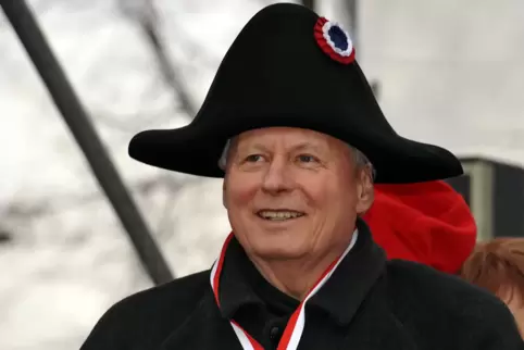 Oskar Lafontaine hatte sich beim Rosenmontagsumzug 2009 in Saarbrücken auch mal als Napoleon verkleidet. 