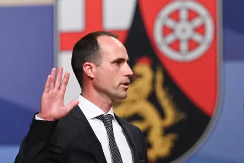 Gesundheitsminister Clemens Hoch bei seiner Vereidigung am 18. Mai. 