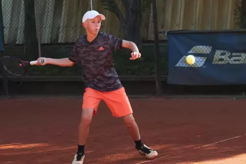 Moritz Galow vom BASF TC Ludwigshafen steht auf der Setzliste der U14-Jungen ganz oben. 