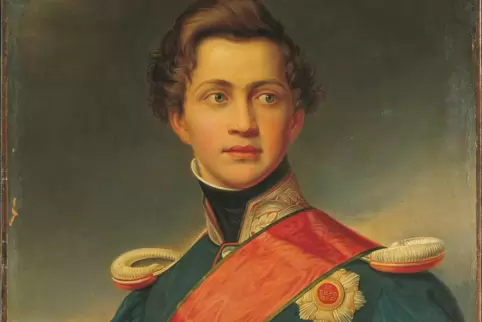 Otto als junger Mann: Gemälde von Joseph Stieler. 