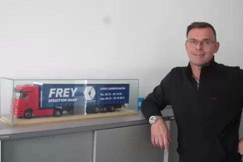 Schon der Opa von Tobias Frey besaß mehrere Lkw.